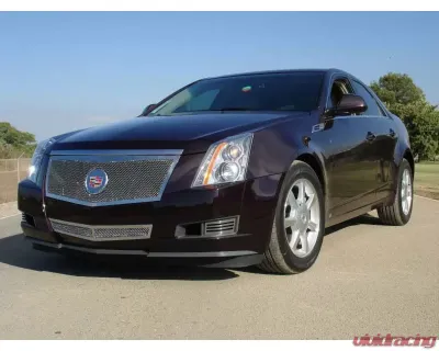 2008-2013 Cadillac Upper Class Grille, Polished, 1 Pc, Replacement, Full Opening Design with Recessed Logo - PN #54197 - 54197