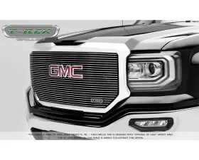 2016-2018 Sierra 1500 Laser Billet Grille, Polished, 1 Pc, Insert, with Logo Cutout - PN #6202130