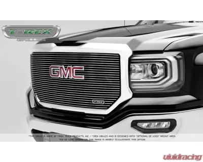 2016-2018 Sierra 1500 Laser Billet Grille, Polished, 1 Pc, Insert, with Logo Cutout - PN #6202130 - 6202130