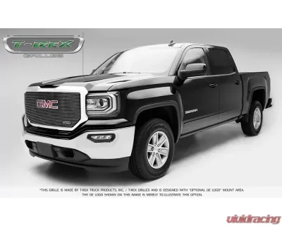 2016-2018 Sierra 1500 Laser Billet Grille, Polished, 1 Pc, Insert, with Logo Cutout - PN #6202130 - 6202130
