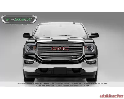 2016-2018 Sierra 1500 Laser Billet Grille, Polished, 1 Pc, Insert, with Logo Cutout - PN #6202130 - 6202130