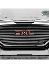 2016-2018 Sierra 1500 Laser Billet Grille, Polished, 1 Pc, Insert, with Logo Cutout - PN #6202130                                     - 6202130 - Image 4