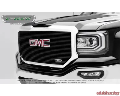 2016-2018 Sierra 1500 Laser Billet Grille, Black, 1 Pc, Insert, with Logo Cutout - PN #6202131 - 6202131
