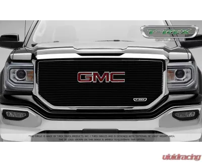 2016-2018 Sierra 1500 Laser Billet Grille, Black, 1 Pc, Insert, with Logo Cutout - PN #6202131 - 6202131