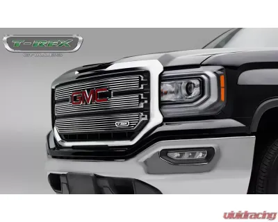2016-2018 Sierra 1500 SLE Laser Billet Grille, Polished, 3 Pc, Overlay - PN #6212130 - 6212130