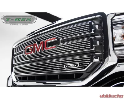 2016-2018 Sierra 1500 SLE Laser Billet Grille, Polished, 3 Pc, Overlay - PN #6212130 - 6212130