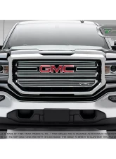 2016-2018 Sierra 1500 SLE Laser Billet Grille, Polished, 3 Pc, Overlay - PN #6212130                                     - 6212130 - Image 4