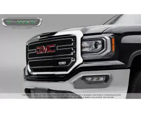 2016-2018 Sierra 1500 SLE Laser Billet Grille, Black, 3 Pc, Overlay - PN #6212131