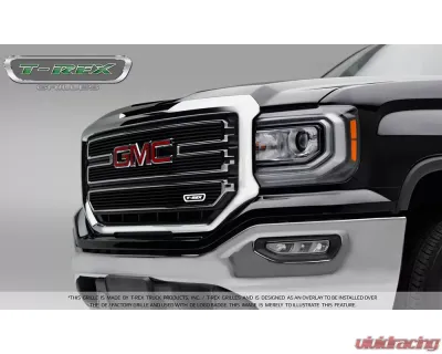 2016-2018 Sierra 1500 SLE Laser Billet Grille, Black, 3 Pc, Overlay - PN #6212131 - 6212131