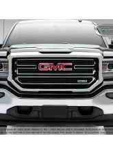 2016-2018 Sierra 1500 SLE Laser Billet Grille, Black, 3 Pc, Overlay - PN #6212131                                     - 6212131 - Image 3