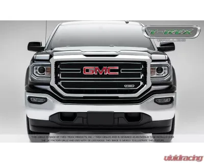 2016-2018 Sierra 1500 SLE Laser Billet Grille, Black, 3 Pc, Overlay - PN #6212131 - 6212131