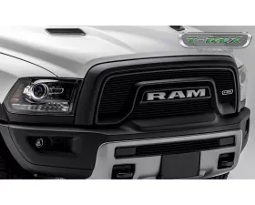 2015-2018 Ram 1500 Rebel Laser Billet Grille, Black, 2 Pc, Overlay - PN #6214641