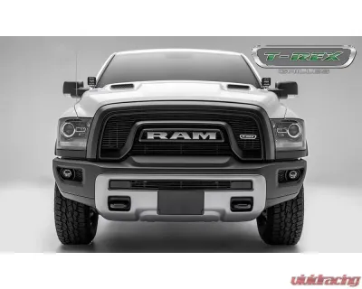 2015-2018 Ram 1500 Rebel Laser Billet Grille, Black, 2 Pc, Overlay - PN #6214641 - 6214641