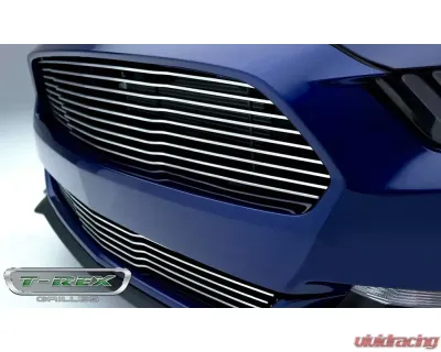 T-Rex Replacement Billet Grille - Polished Ford Mustang GT 2015-2022 - 6215300