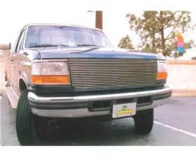 Ford Billet Grille, Polished, 1 Pc, Replacement - PN #20535