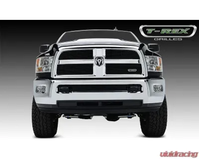 2013-2018 Ram 2500, 3500 Billet Grille, Black, 4 Pc, Replacement - PN #21452B - 21452B