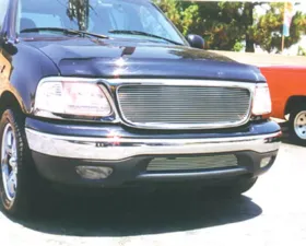 F-150/Expdition Grille Overlay 97-02 Ford F-150/Expdition Aluminum Polished Billet Series T-REX Grilles