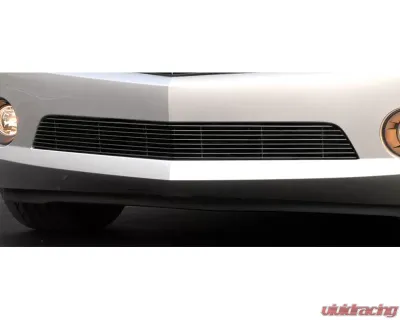 2010-2013 Camaro Billet Bumper Grille, Black, 1 Pc, Overlay, V6 - PN #25027B - 25027B