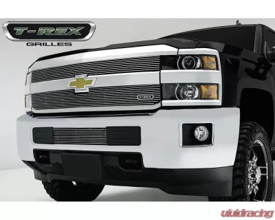 2015-2019 Silverado 2500, 15-17 3500 Billet Bumper Grille, Polished, 1 Pc, Overlay - PN #25122 - 25122