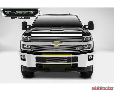 2015-2019 Silverado 2500, 15-17 3500 Billet Bumper Grille, Polished, 1 Pc, Overlay - PN #25122 - 25122