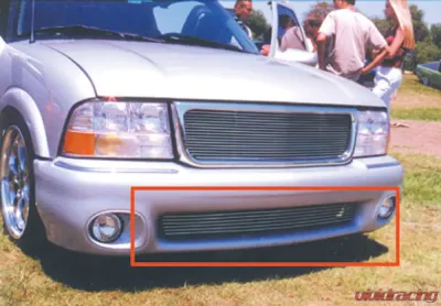 Envoy Bumper Grille Insert 98-00 GMC Envoy Aluminum Polished Billet Series T-REX Grilles - 25377