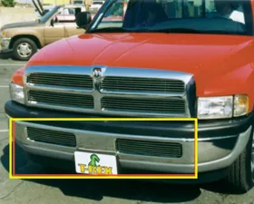 Ram Bumper Grille Insert 94-01 Dodge Ram Not 99 Up Sport Aluminum Polished Billet Series T-REX Grilles