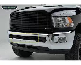 2013-2018 Ram 2500, 3500 Billet Bumper Grille, Black, 1 Pc, Insert - PN #25452B