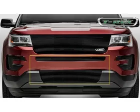 2016-2017 Explorer Billet Bumper Grille, Black, 2 Pc, Insert - PN #25664B