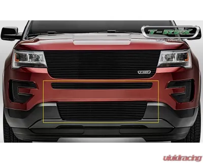 2016-2017 Explorer Billet Bumper Grille, Black, 2 Pc, Insert - PN #25664B - 25664B