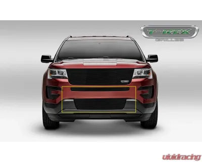 2016-2017 Explorer Billet Bumper Grille, Black, 2 Pc, Insert - PN #25664B - 25664B