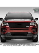 2016-2017 Explorer Billet Bumper Grille, Black, 2 Pc, Insert - PN #25664B                                     - 25664B - Image 3