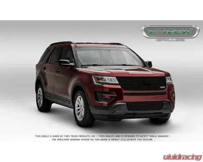 2016-2017 Explorer Billet Bumper Grille, Black, 2 Pc, Insert - PN #25664B - 25664B