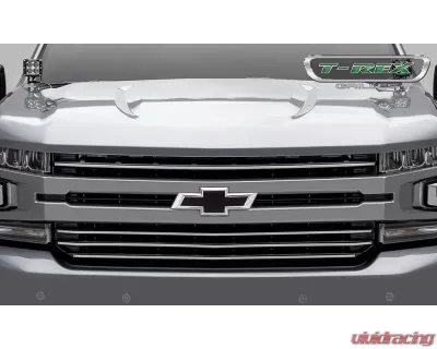 2019+ Silverado 1500 ??Trailboss, RST, LT Round Billet Grille, Horizontal Round, Brushed, 4 Pc, Overlay - PN #6211233 - 6211233