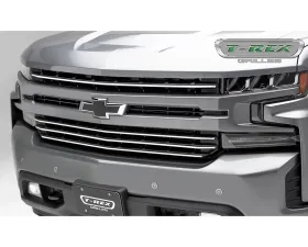 2019+ Silverado 1500 ??Trailboss, RST, LT Round Billet Grille, Horizontal Round, Silver, 4 Pc, Overlay - PN #6211236