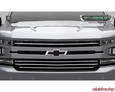2019+ Silverado 1500 ??Trailboss, RST, LT Round Billet Grille, Horizontal Round, Silver, 4 Pc, Overlay - PN #6211236 - 6211236