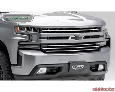 2019+ Silverado 1500 ??Trailboss, RST, LT Round Billet Grille, Horizontal Round, Silver, 4 Pc, Overlay - PN #6211236 - 6211236