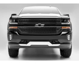 2016-2018 Silverado 1500 Z71 Stealth Laser X Grille, Black, 2 Pc, Insert, Black Studs - PN #7711241-BR