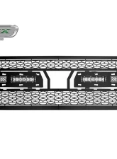 ZROADZ Grille, Black 1 Pc, Replacement, Incl. (2) 6" LEDs - Chevrolet Silverado 1500 2019-2020                                     - Z311261 - Image 5