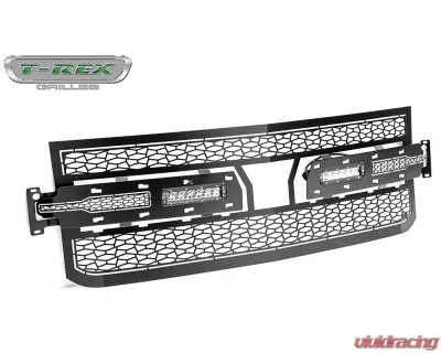 ZROADZ Grille, Black 1 Pc, Replacement, Incl. (2) 6" LEDs - Chevrolet Silverado 1500 2019-2020 - Z311261