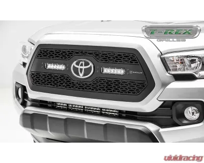 2018-2019 Tacoma ZROADZ Grille, Black, 1 Pc, Insert, Incl. (2) 6" LEDs - PN #Z319511 - Z319511