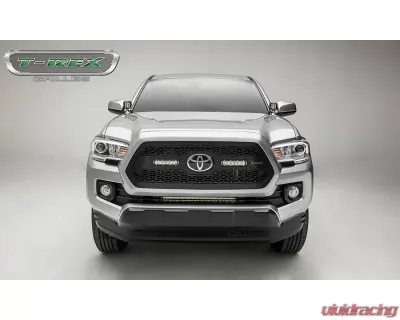 2018-2019 Tacoma ZROADZ Grille, Black, 1 Pc, Insert, Incl. (2) 6" LEDs - PN #Z319511 - Z319511