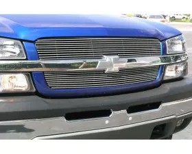 Chev Billet Grille, Polished, 2 Pc, Overlay/Insert - PN #21100