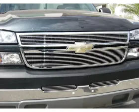 Chev Billet Grille, Polished, 2 Pc, Overlay - PN #21106