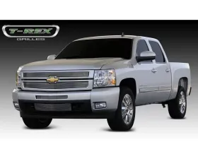 2007-2013 Silverado 1500 Billet Grille, Polished, 2 Pc, Overlay - PN #21110
