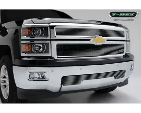 2014-2015 Silverado 1500 Billet Grille, Polished, 2 Pc, Overlay - PN #21117