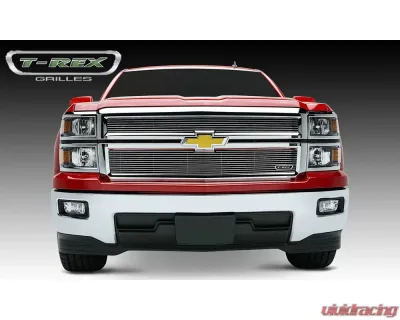 2014-2015 Silverado 1500 Billet Grille, Polished, 2 Pc, Overlay - PN #21117 - 21117