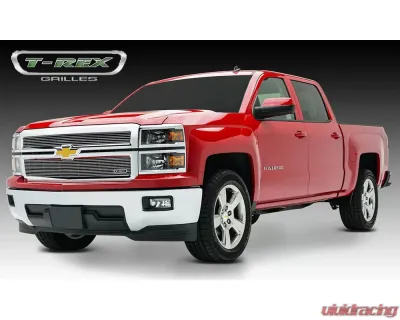2014-2015 Silverado 1500 Billet Grille, Polished, 2 Pc, Overlay - PN #21117 - 21117