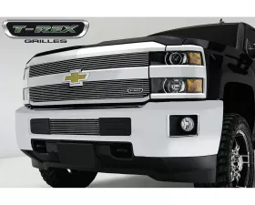 2015-2019 Silverado 2500, 15-17 3500 Billet Grille, Polished, 2 Pc, Overlay - PN #21122