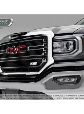 2016-2018 Sierra 1500 SLT Billet Grille, Black, 3 Pc, Overlay - PN #21215B                                     - 21215B - Image 3