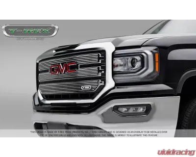 2016-2018 Sierra 1500 SLT Billet Grille, Polished, 3 Pc, Overlay - PN #21215 - 21215